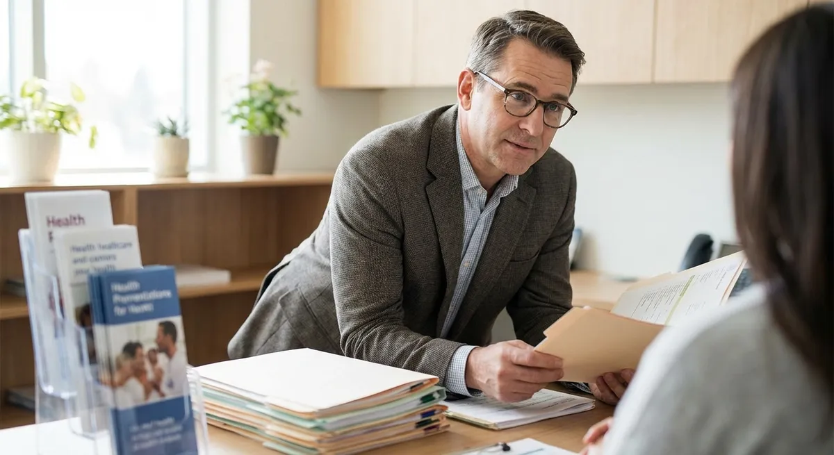Courtier spécialisé accompagnant un emprunteur avec un risque aggravé de santé