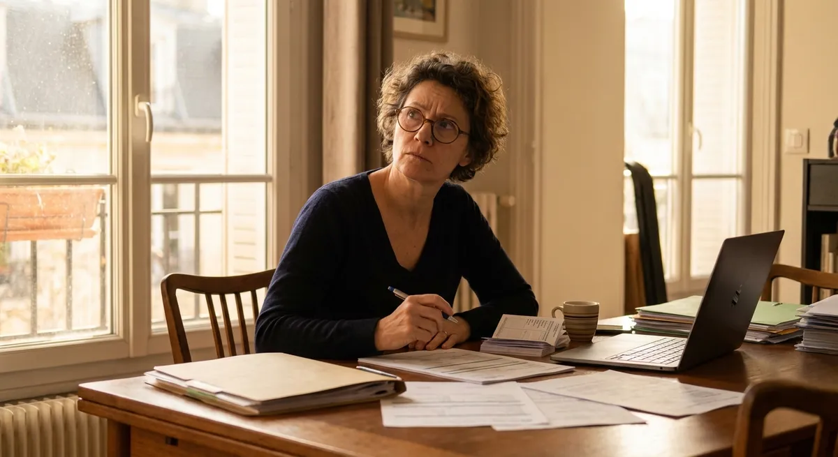 Patient remplissant un questionnaire de santé pour son assurance emprunteur